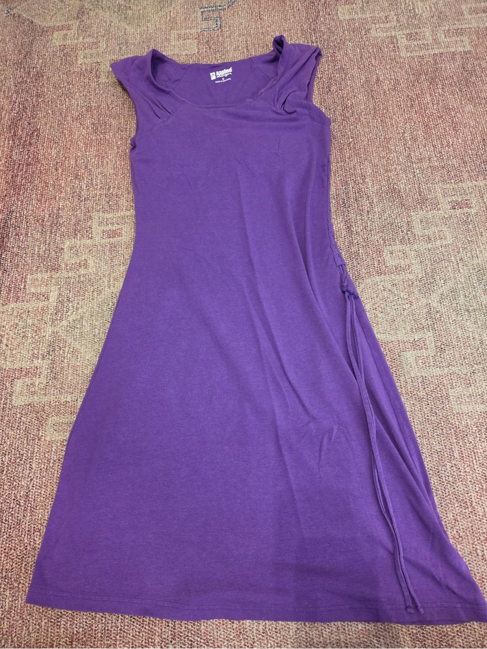 Alpine designs cotton rayon blend jersey knit active midi dress size sm